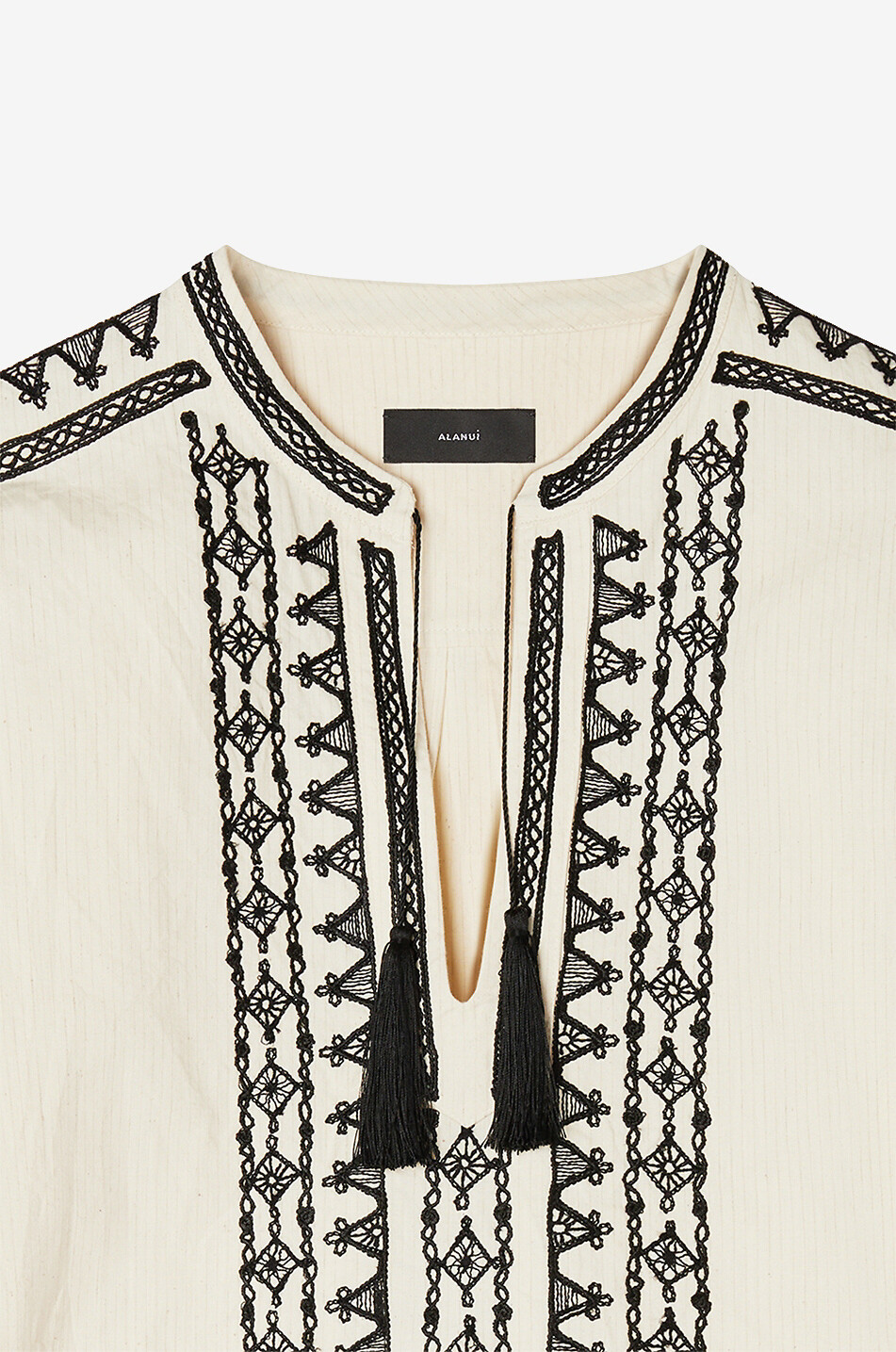 ALANUI Bestickte Bluse aus Baumwollmix Akasha Damen CREMEFARBEN 3