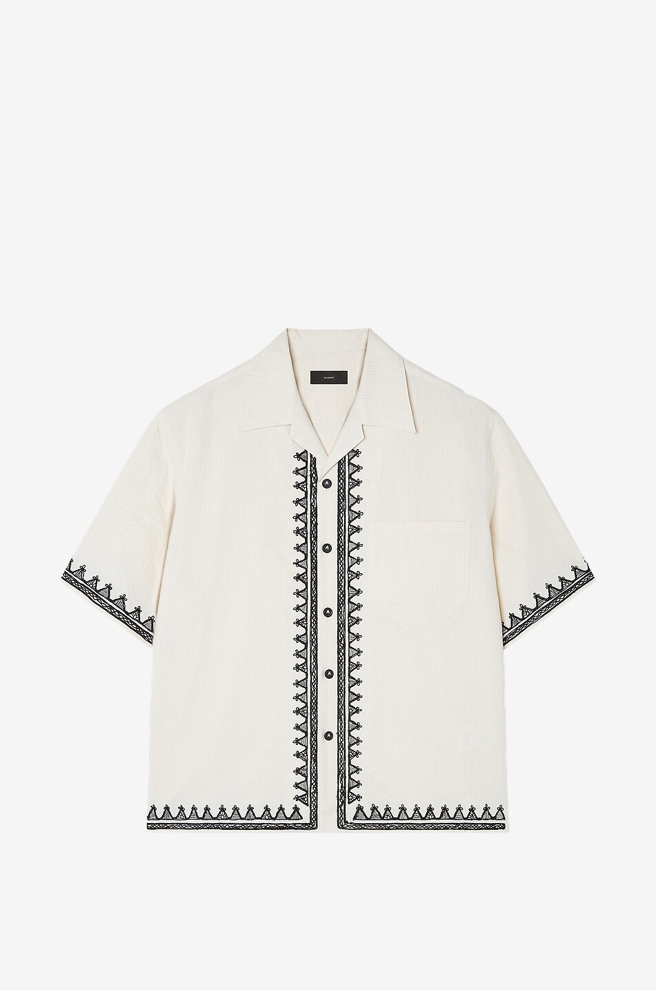 Akasha short-sleeved embroidered shirt