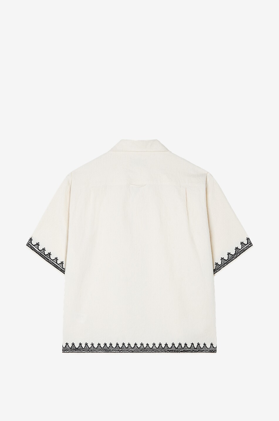 Akasha short-sleeved embroidered shirt