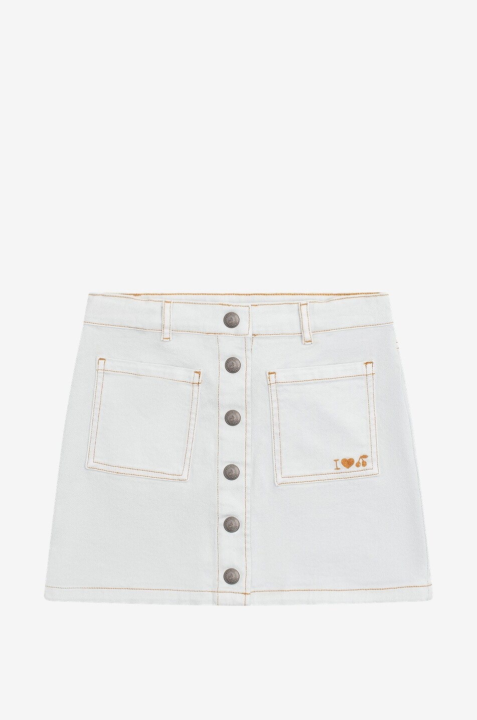 Minijupe trapèze en denim fille Gretel