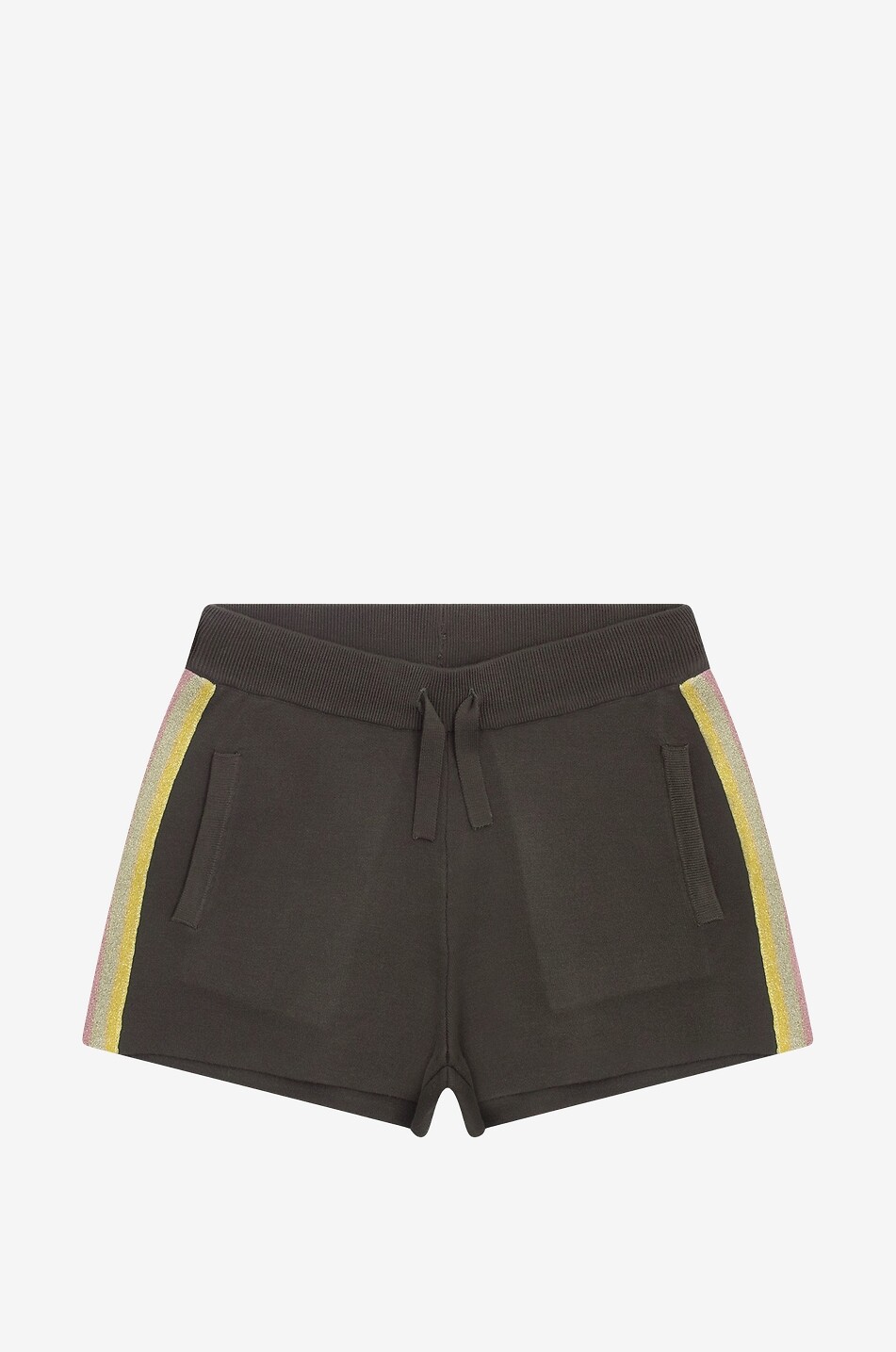 Short en maille à rayures lurex fille Poeme