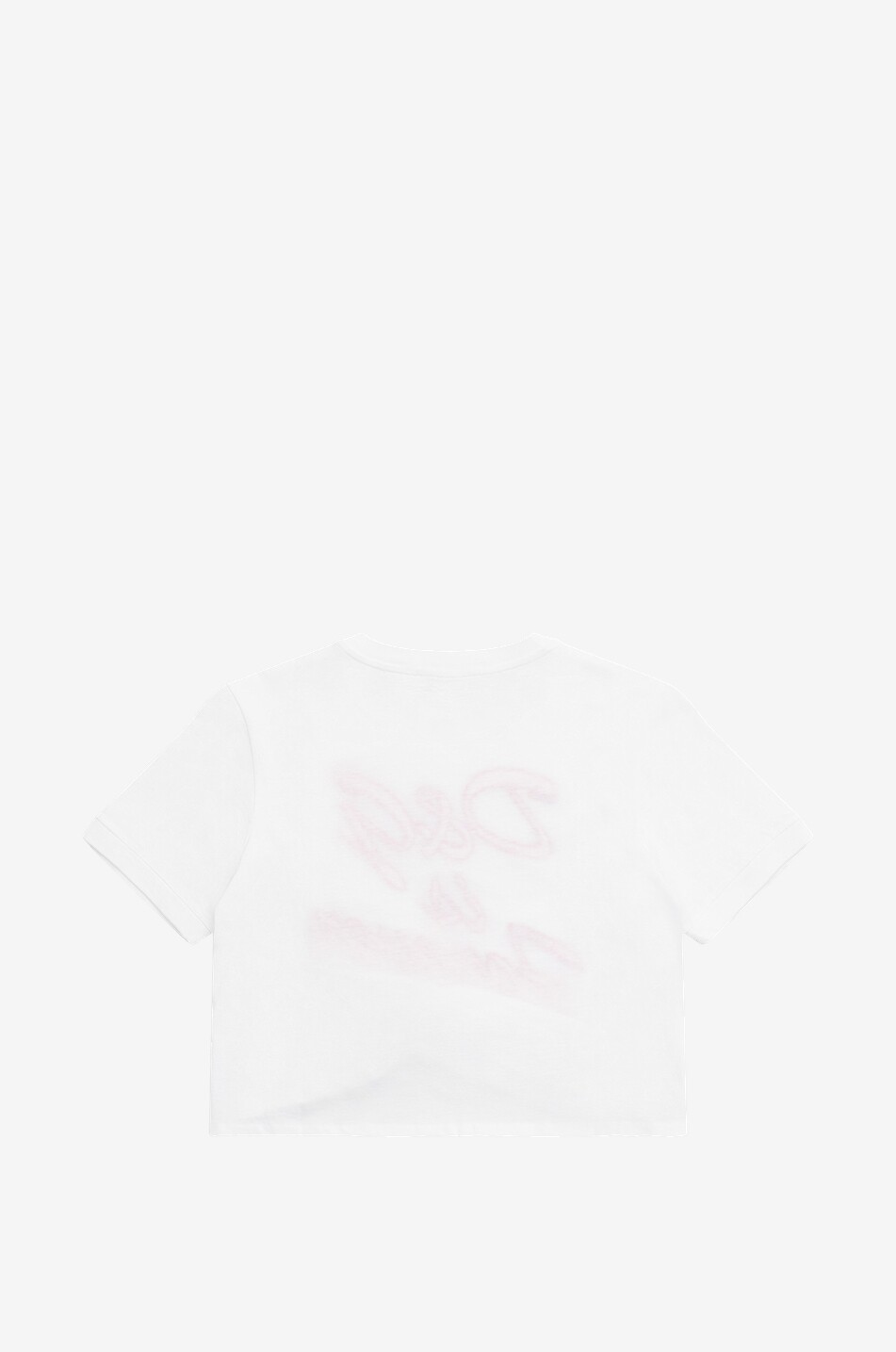 DOLCE & GABBANA T-shirt fille détail à nouer D&G is Forever Fille BLANC 2
