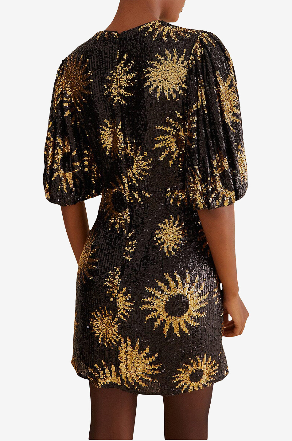 FARM RIO Mini robe à sequins Sunny Mood Femme NOIR 4