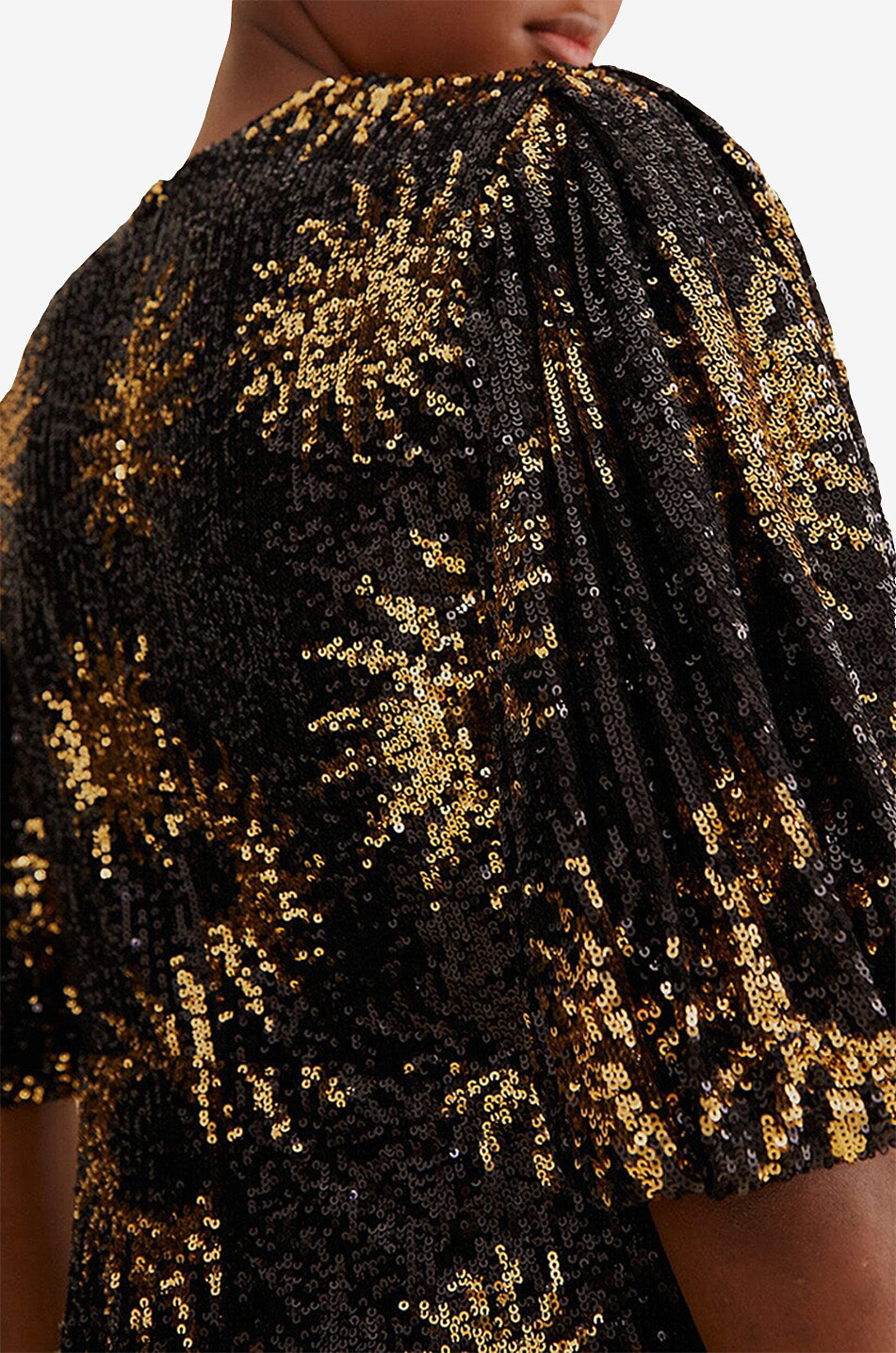 FARM RIO Mini robe à sequins Sunny Mood Femme NOIR 5