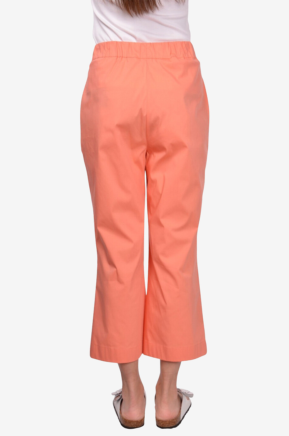 GRAN SASSO Pantacourt évasé en coton Femme ORANGE 5