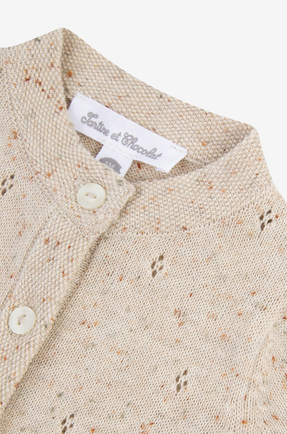 TARTINE ET CHOCOLAT Baby-Kurzstrampler im Lochstrick Baby BEIGE 3