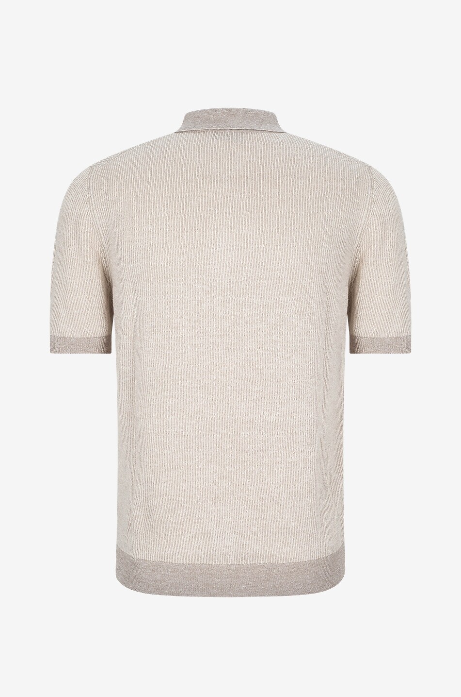GRAN SASSO Kurzärmeliges Polohemd aus Leinen und Baumwolle Herren BRAUN 2