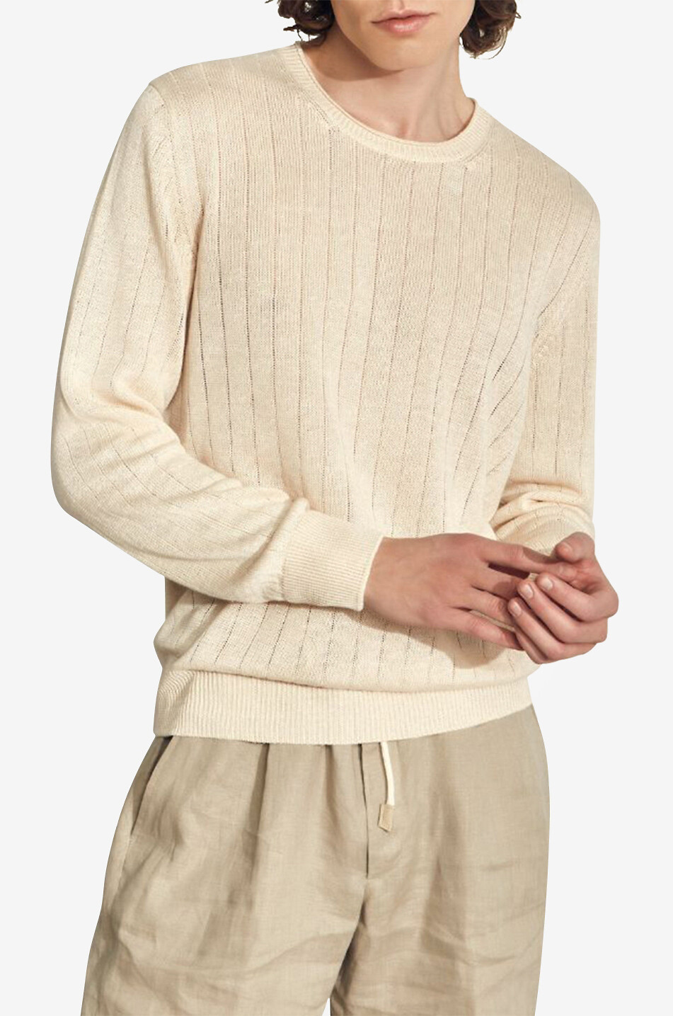 Linen jumper mens on sale