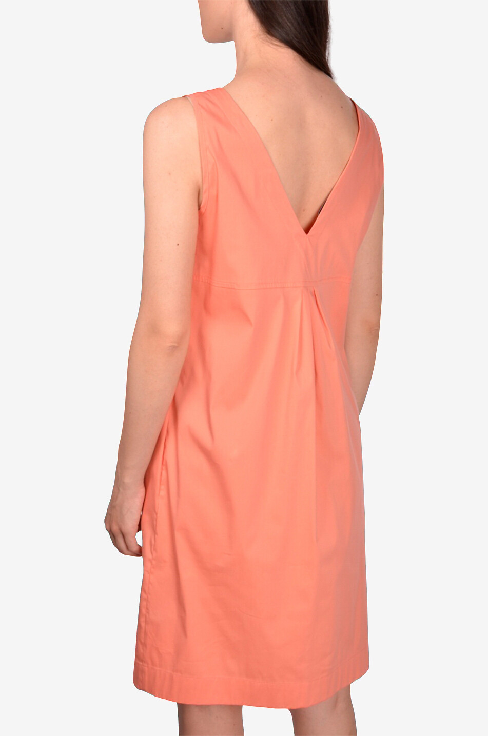 GRAN SASSO Robe shift courte en coton Femme ORANGE 5