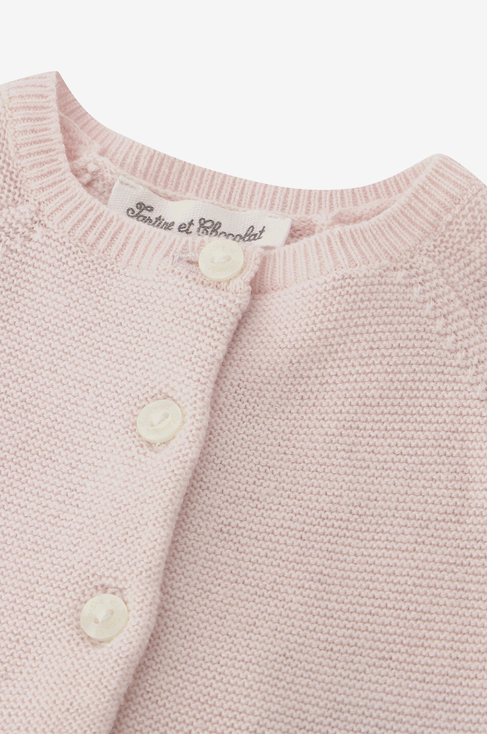 Cotton baby cardigan with peplum
