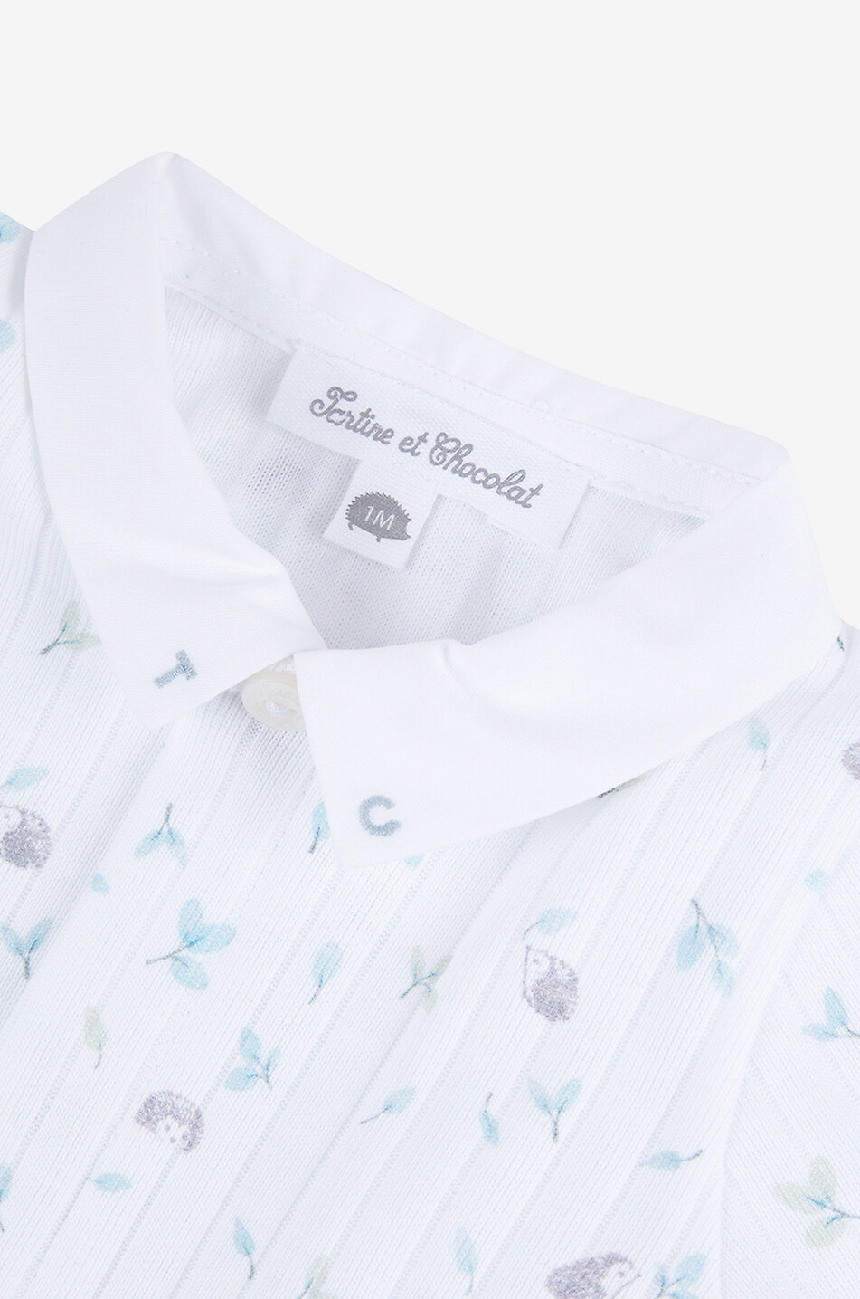TARTINE ET CHOCOLAT Pyjama für Babys aus Baumwolle mit Igelprint Baby WEISS 3