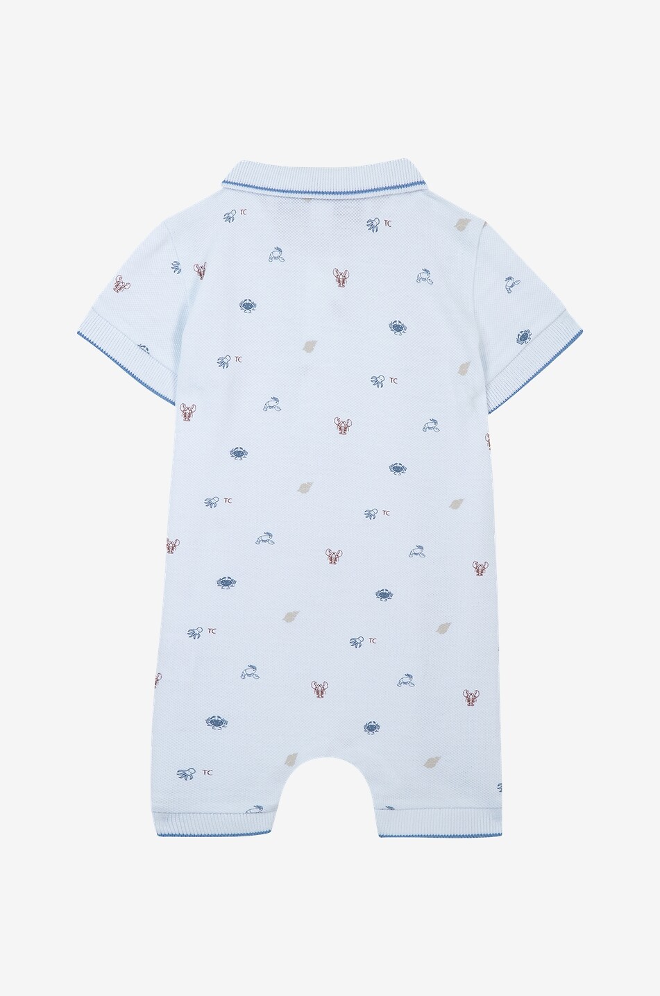 TARTINE ET CHOCOLAT Barboteuse bébé en coton vie marine Bébé BLEU CLAIR 2