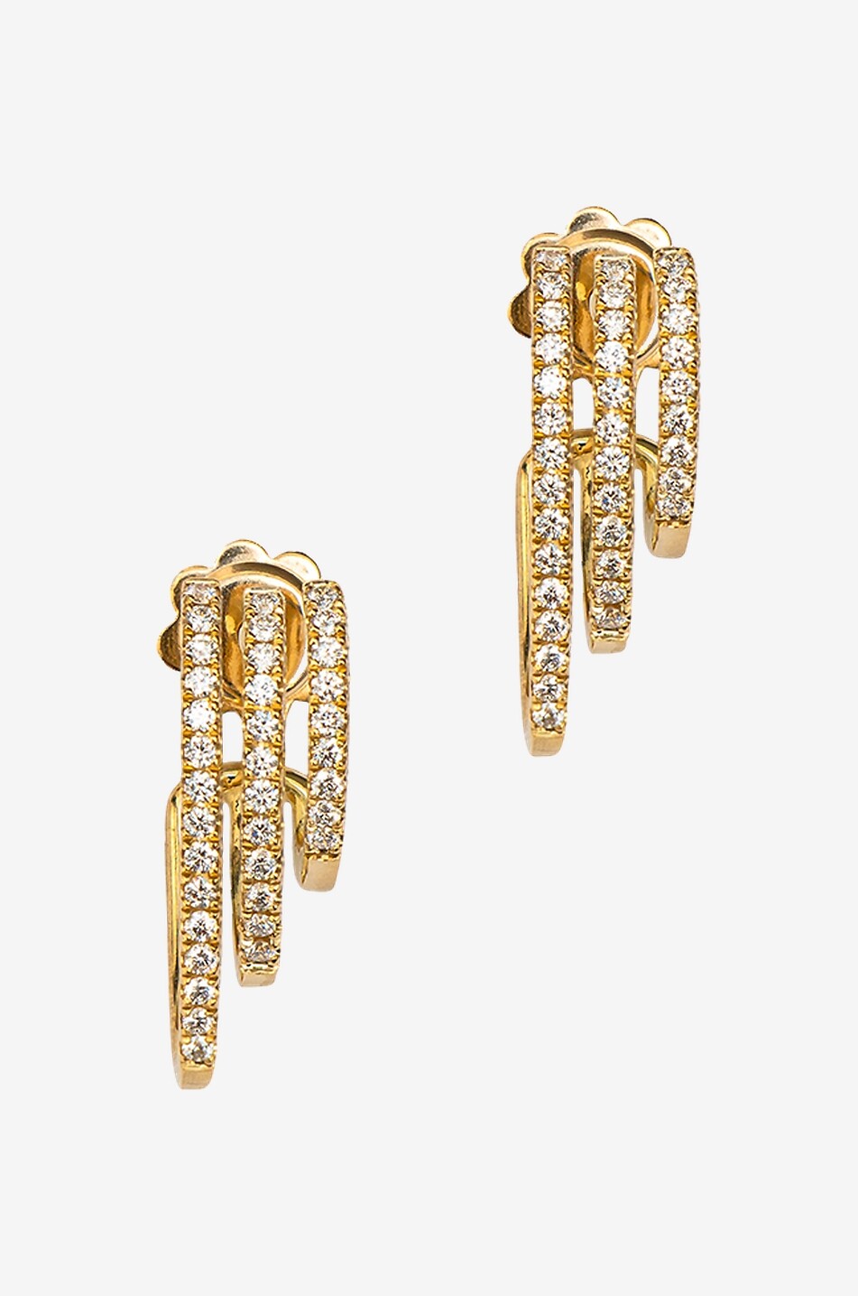 GBYG Ohrringe aus Gelbgold und Diamanten Rock Damen GELB 1