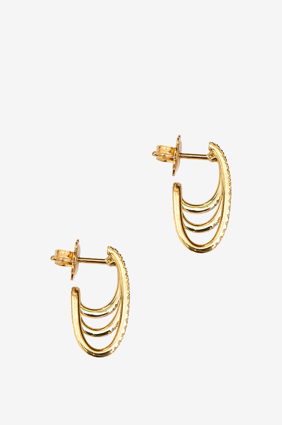 GBYG Ohrringe aus Gelbgold und Diamanten Rock Damen GELB 2