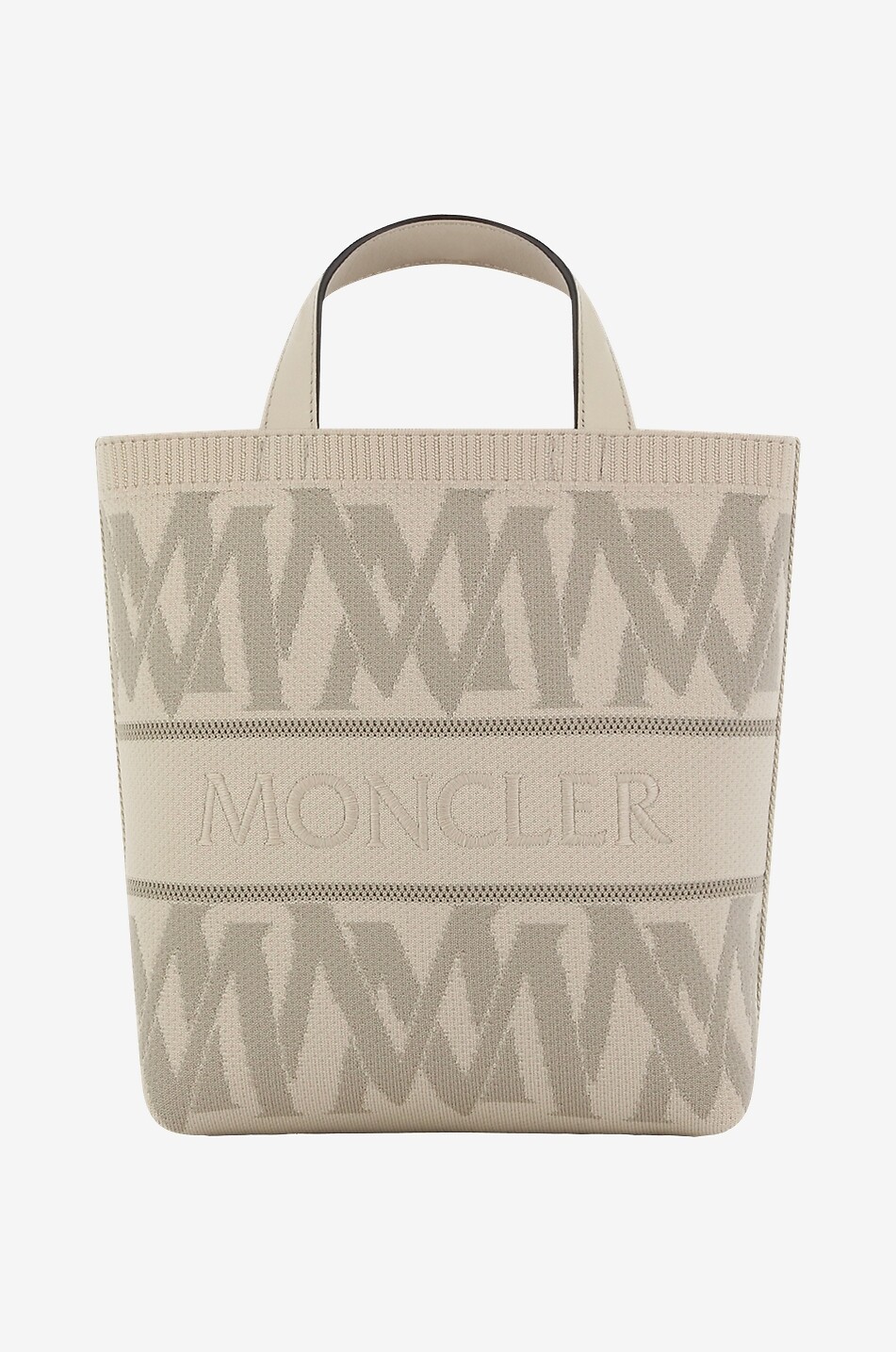 Knit Tote Mini jacquard tote bag