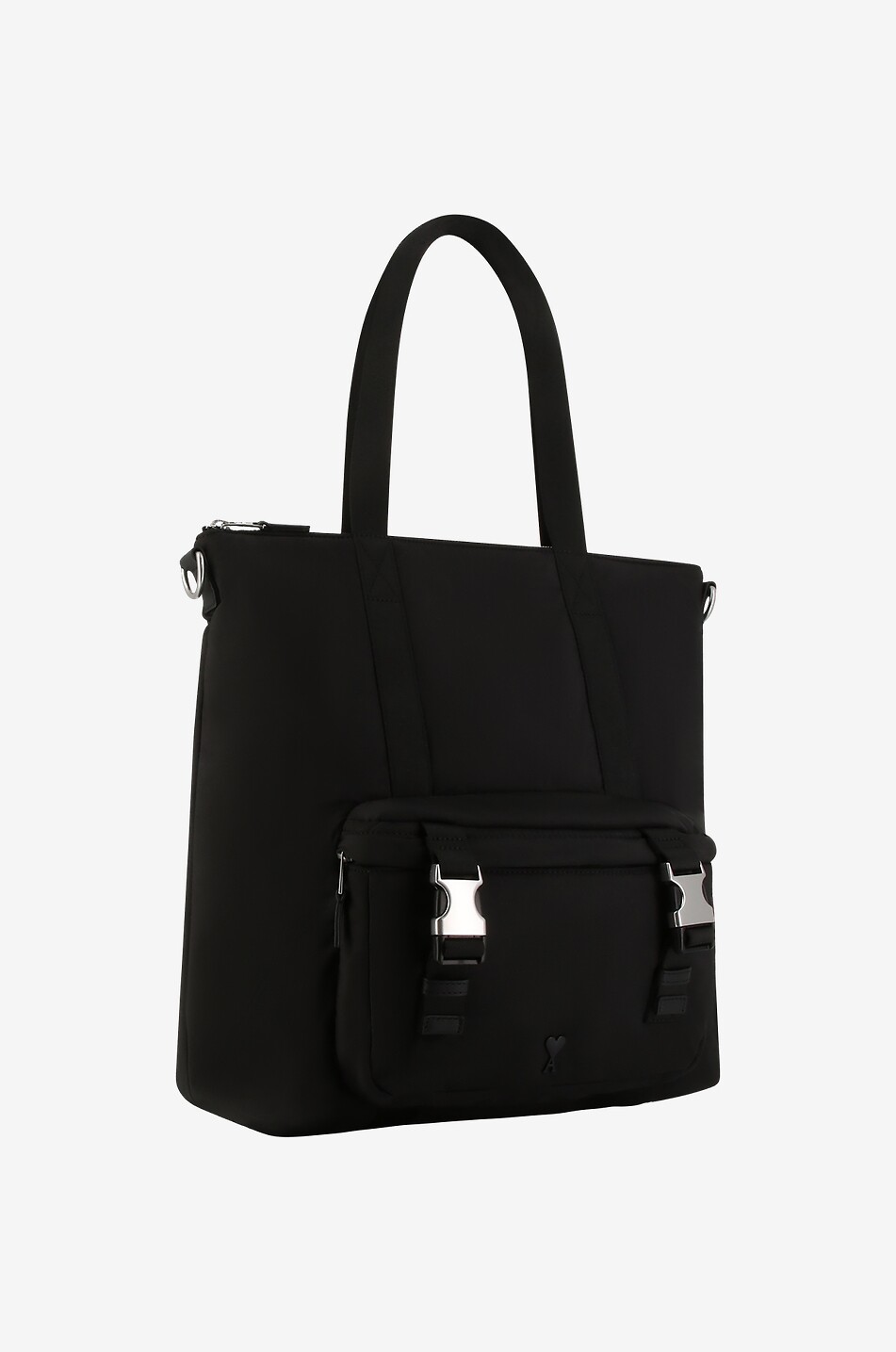 Shopper aus Nylon und Leder Ami de Coeur