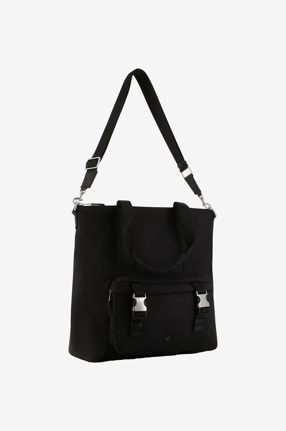 Shopper aus Nylon und Leder Ami de Coeur