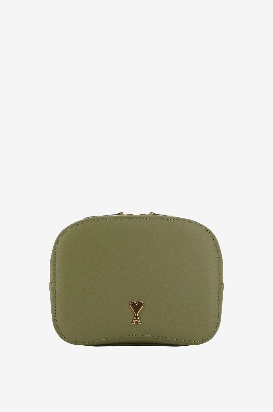 AMI Schultertasche aus genarbtem Leder Paris Paris Caméra Damen GRÜN 1