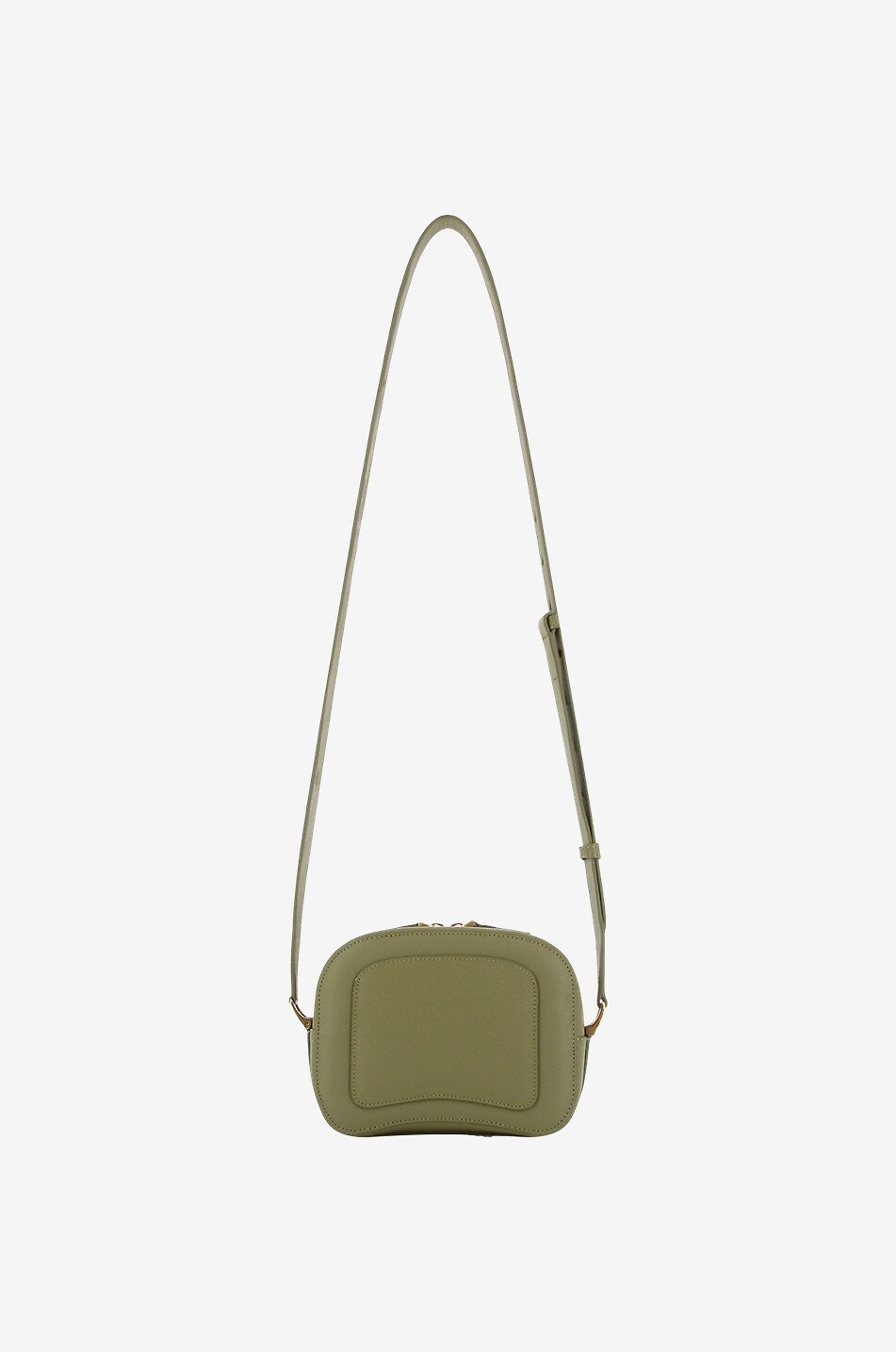 AMI Schultertasche aus genarbtem Leder Paris Paris Caméra Damen GRÜN 3