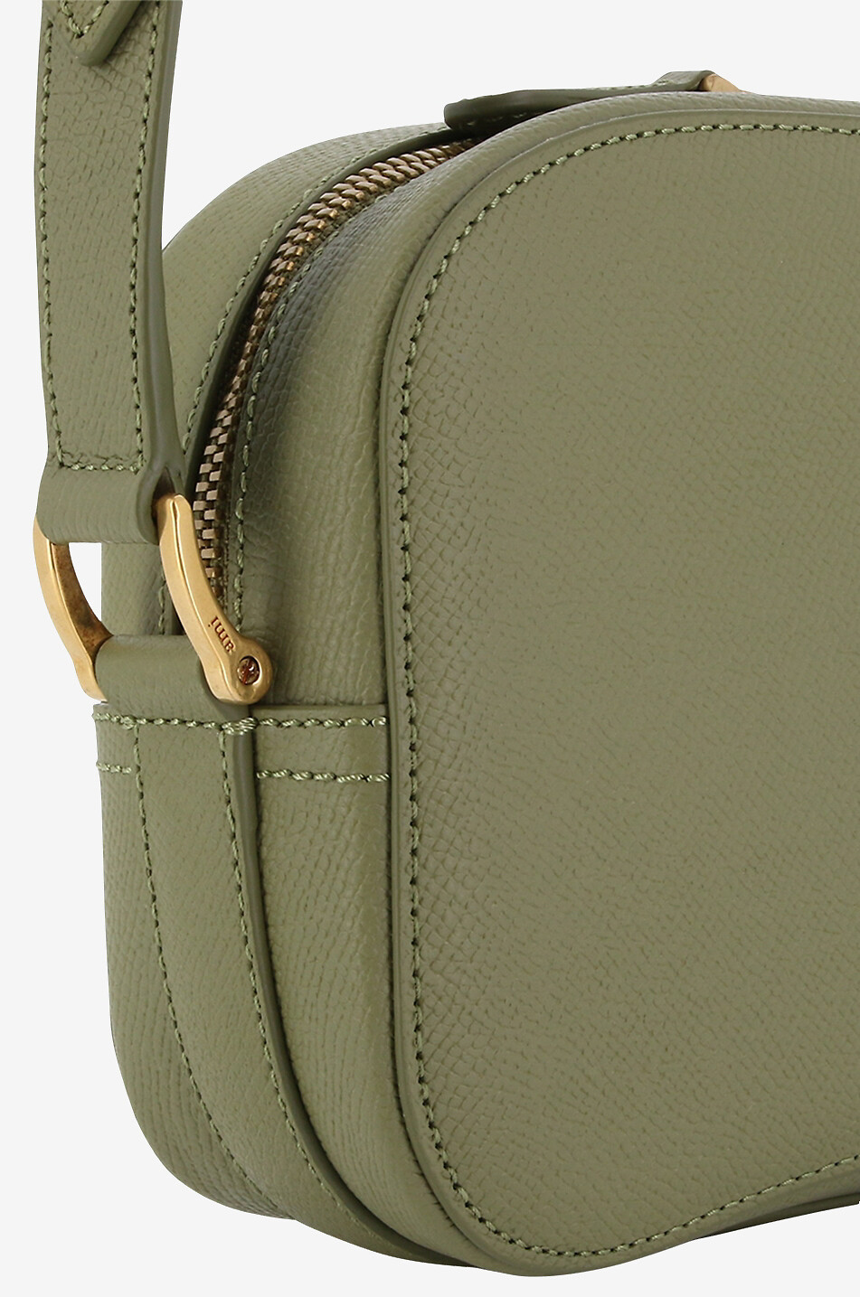 AMI Schultertasche aus genarbtem Leder Paris Paris Caméra Damen GRÜN 5