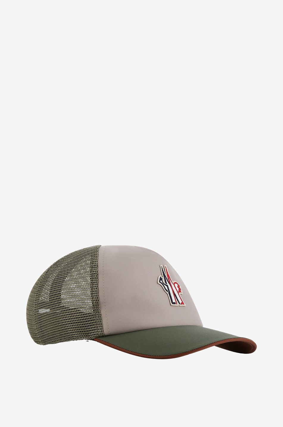 Monogrammed mesh and canvas baseball cap MONCLER GRENOBLE Bongenie