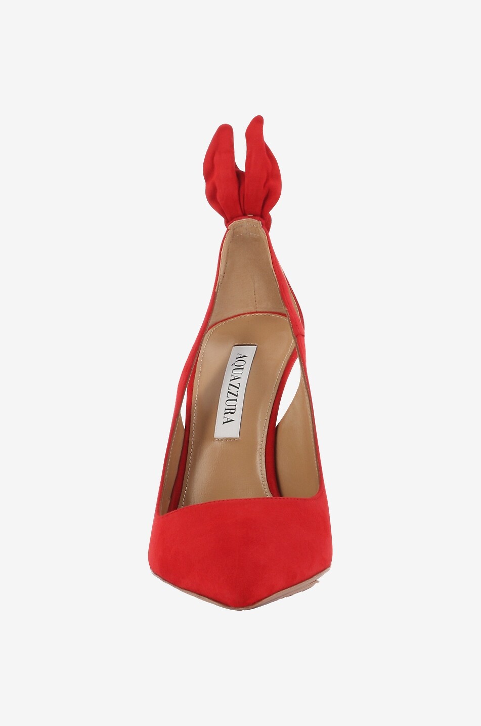 AQUAZZURA Wildleder-Pumps Bow Tie 105 Damen ROT 2
