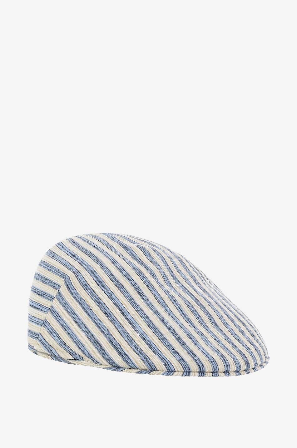BORSALINO Striped flat cap Men MEDIUM BLUE 2