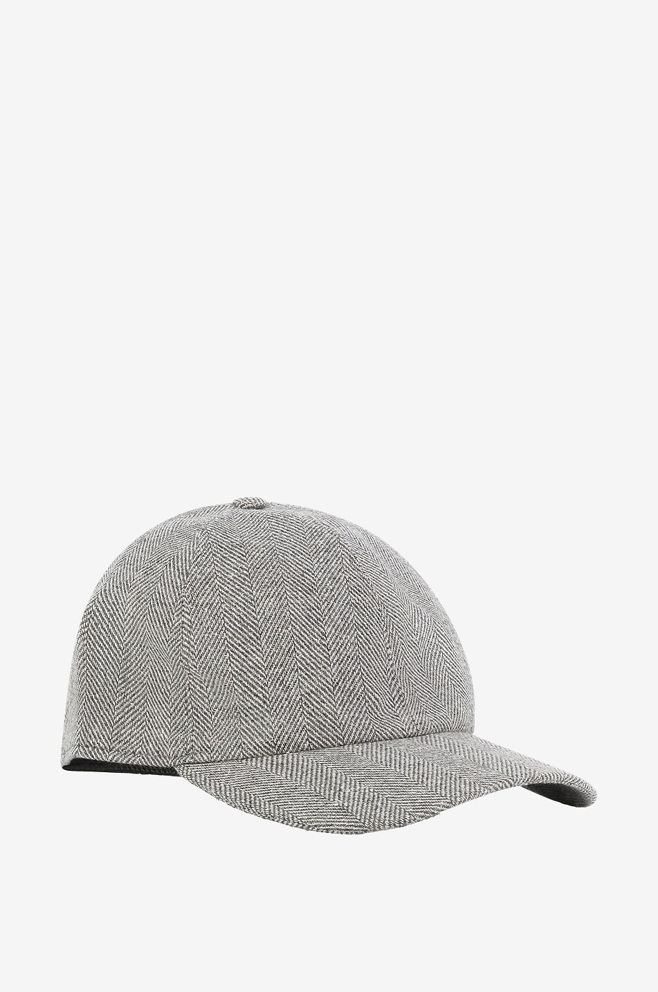 BORSALINO Casquette en laine vierge soie et lin Homme GRIS CLAIR 2
