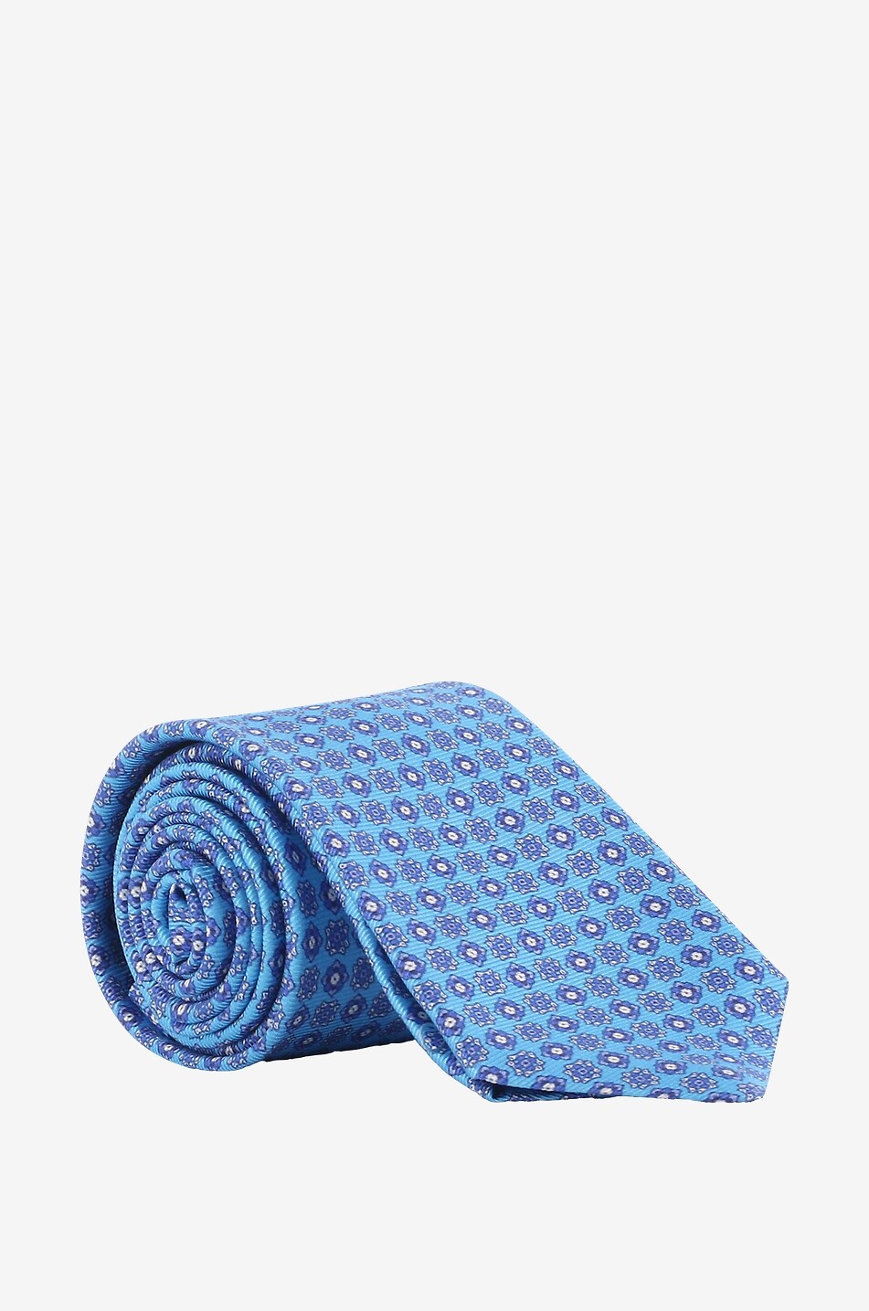 KITON Seidenkrawatte mit Blütenmotiv Herren HELLBLAU 1