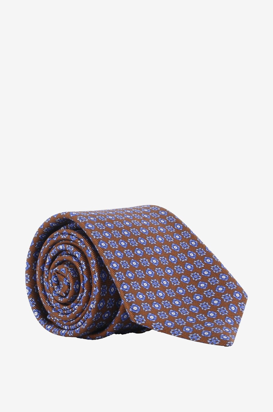 Cravate à motif floral en soie