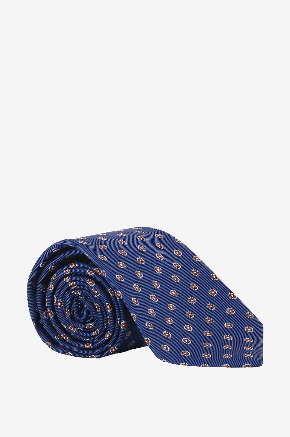Cravate en soie motif fleurs