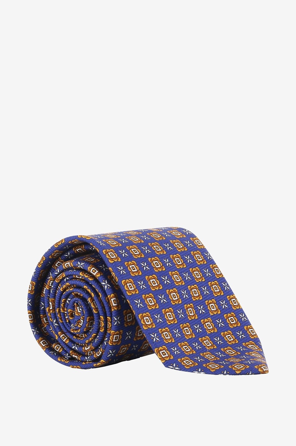 Silk printed tie checkerboard