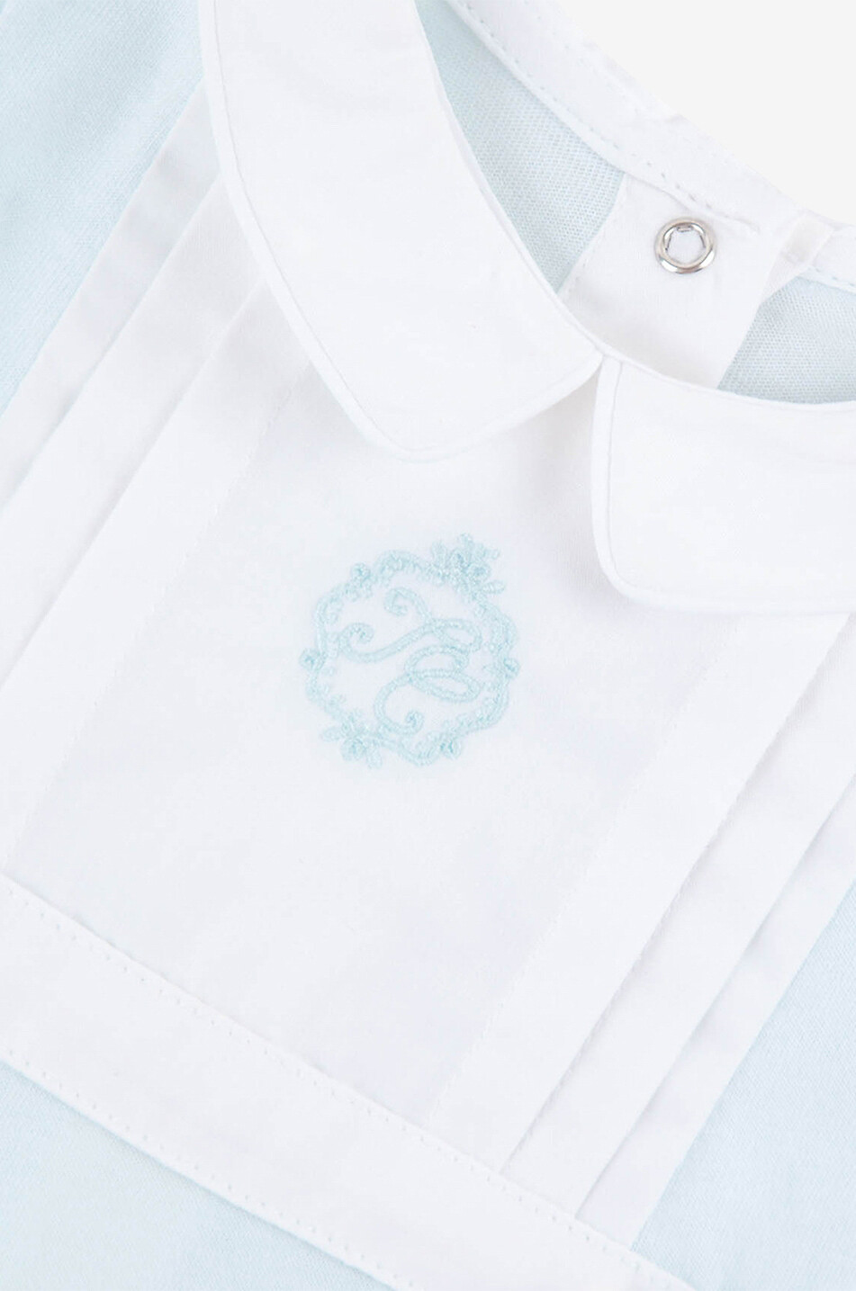 TARTINE ET CHOCOLAT Cotton baby sleepsuit with bib Baby LIGHT BLUE 3
