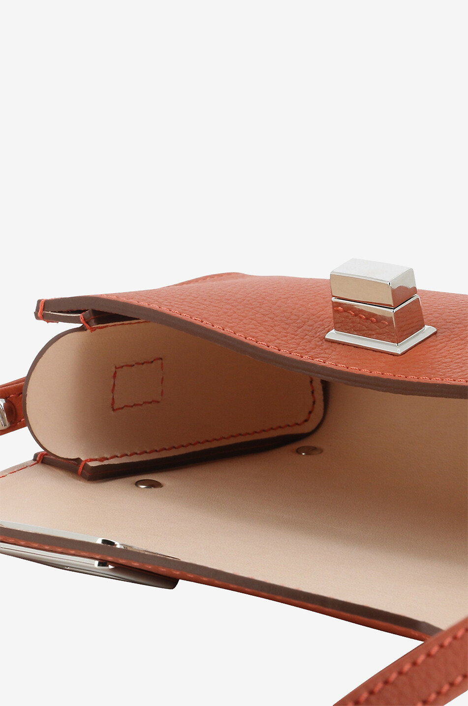 BERTHILLE Umhängetasche aus Rindsleder Trotter XL Damen ORANGE 5