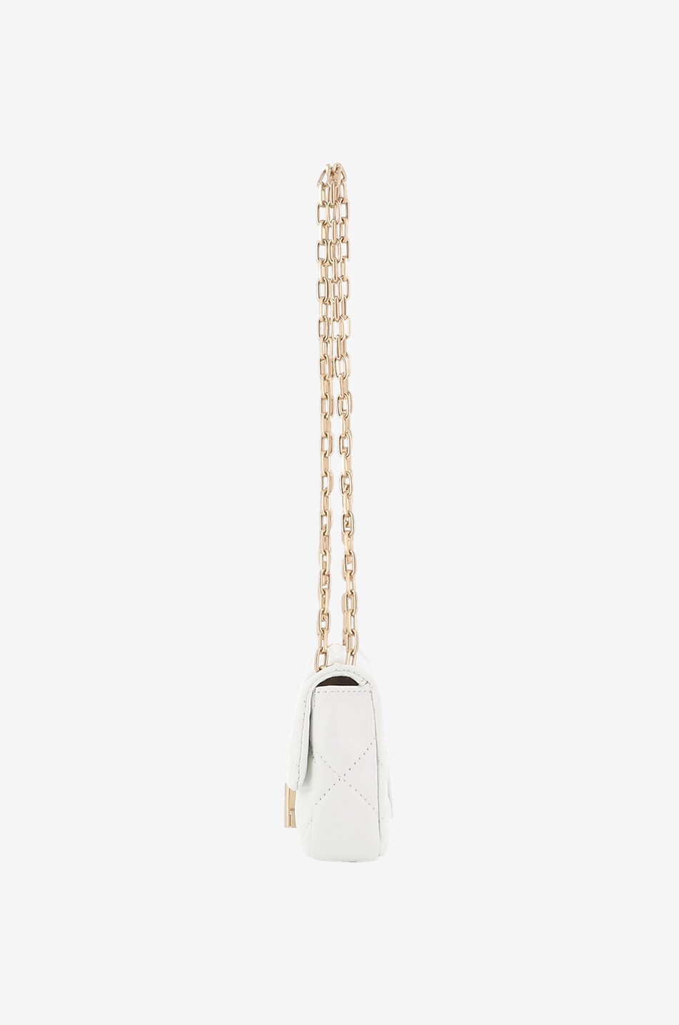 VANESSA BRUNO Sac porté épaule en cuir matelassé Nano Moon Femme BLANC 4