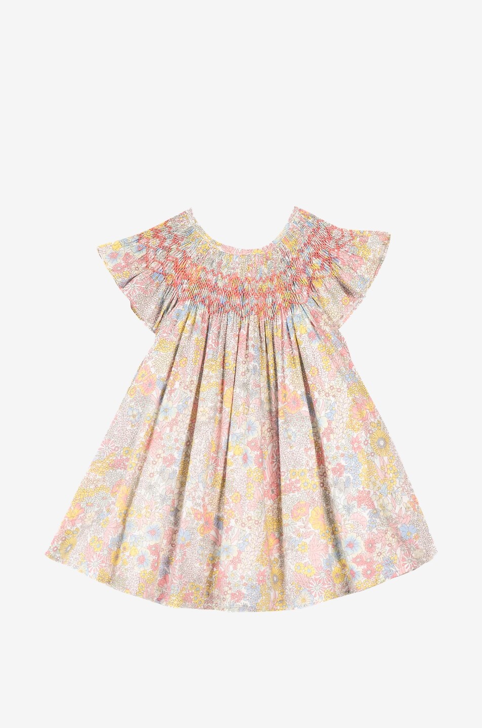 Robe en coton à smocks bébé Liberty Mimosa