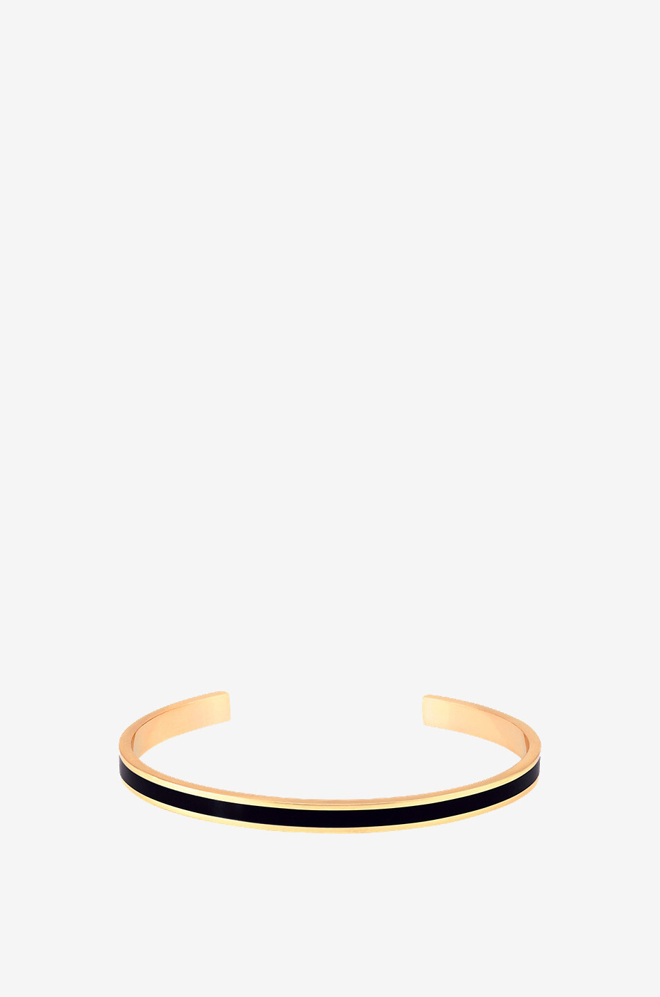 BANGLE UP Bangle Noir enamelled gold-tone bangle - 44 mm Women BLACK 1