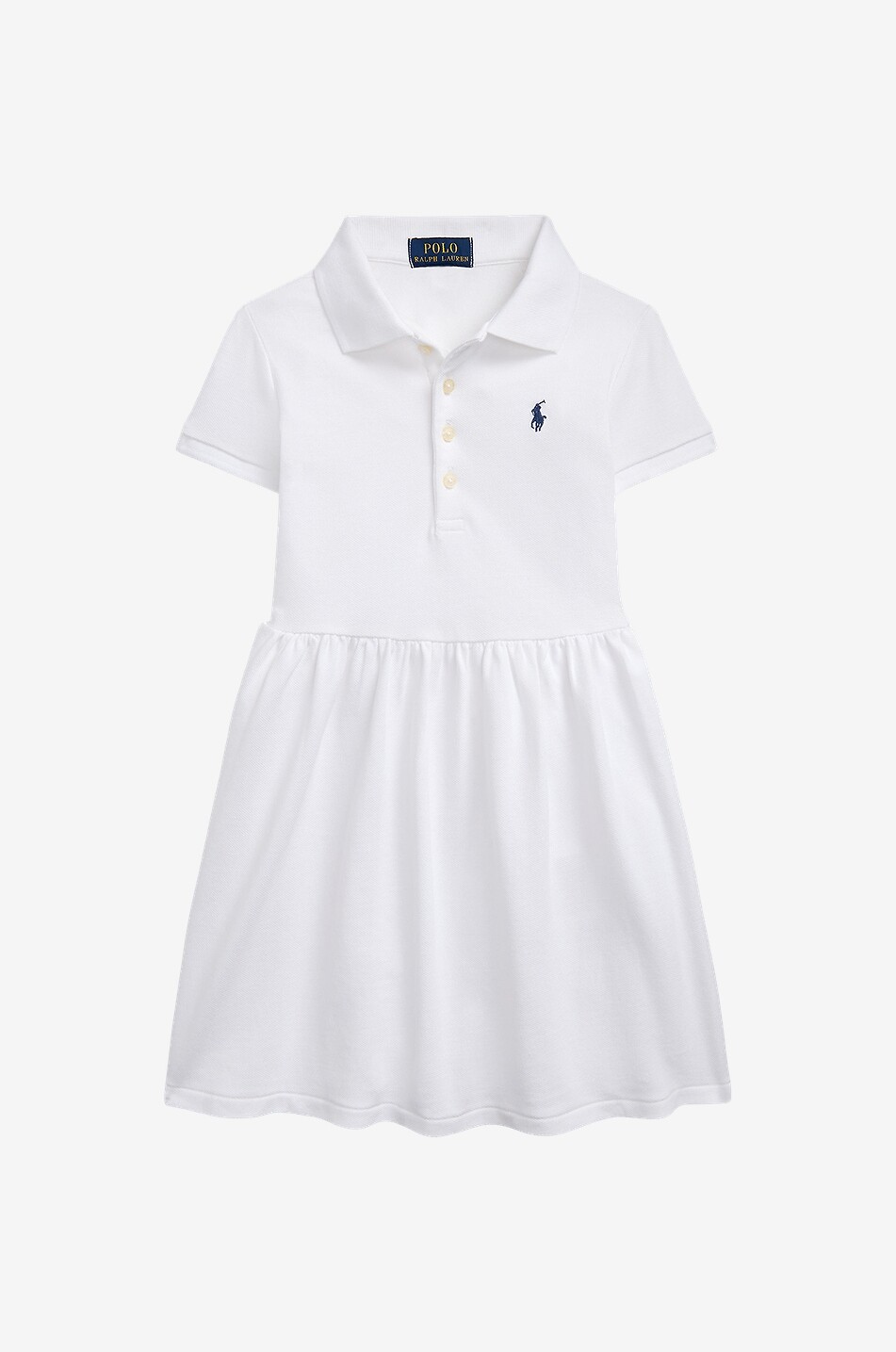 Pony girl's short-sleeved polo dress