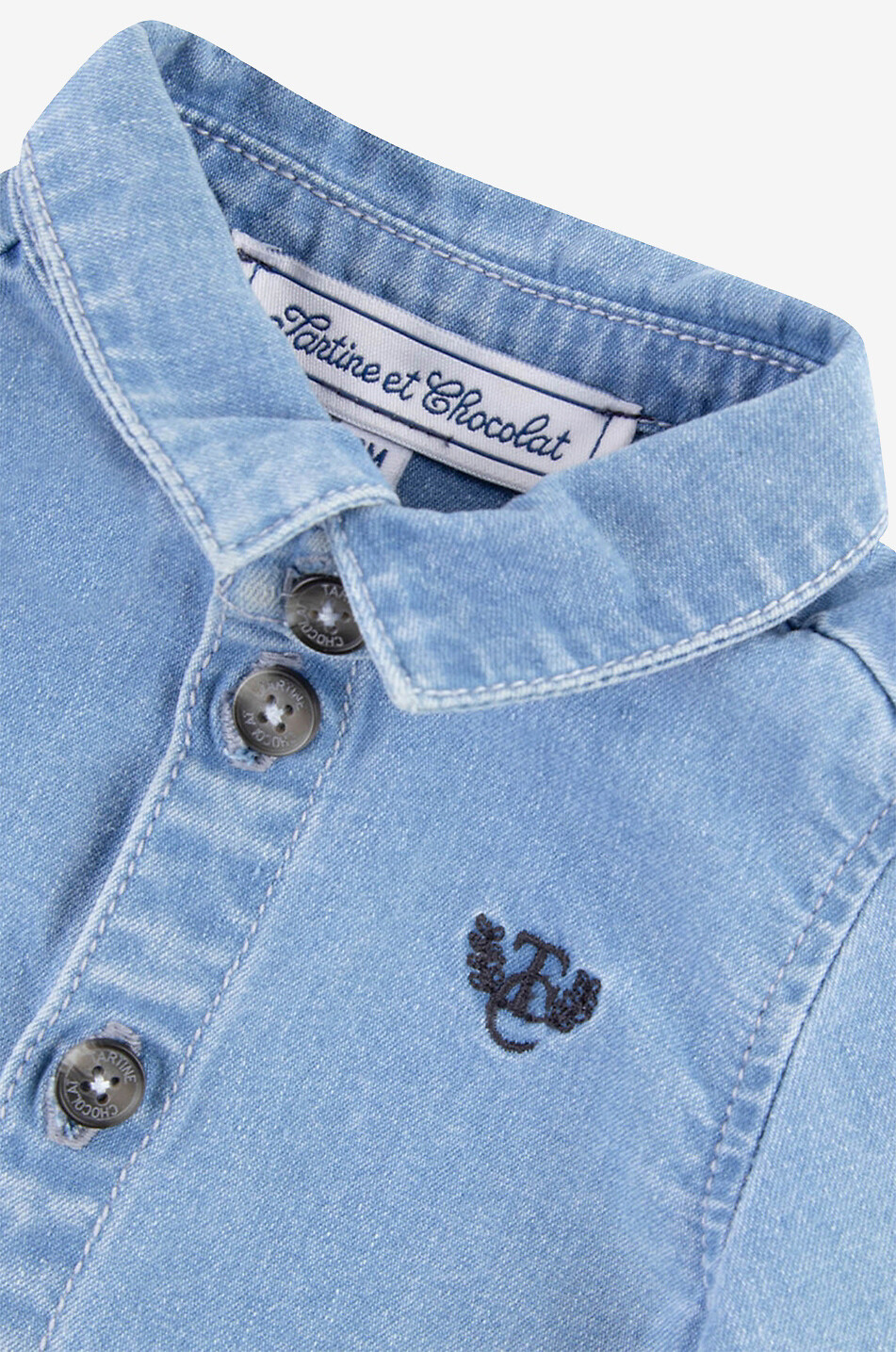 TARTINE ET CHOCOLAT Überhemd aus Denim für Babys Baby BLAU 3