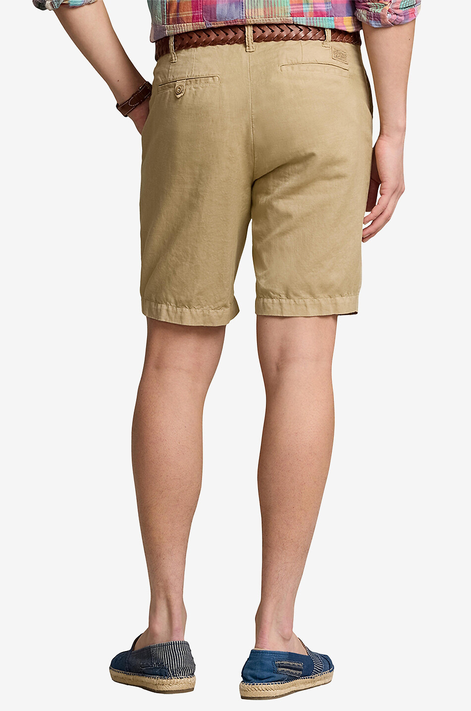 POLO RALPH LAUREN Classic Fit Maritime cotton and linen shorts - 21.5 cm Men Medium beige 3