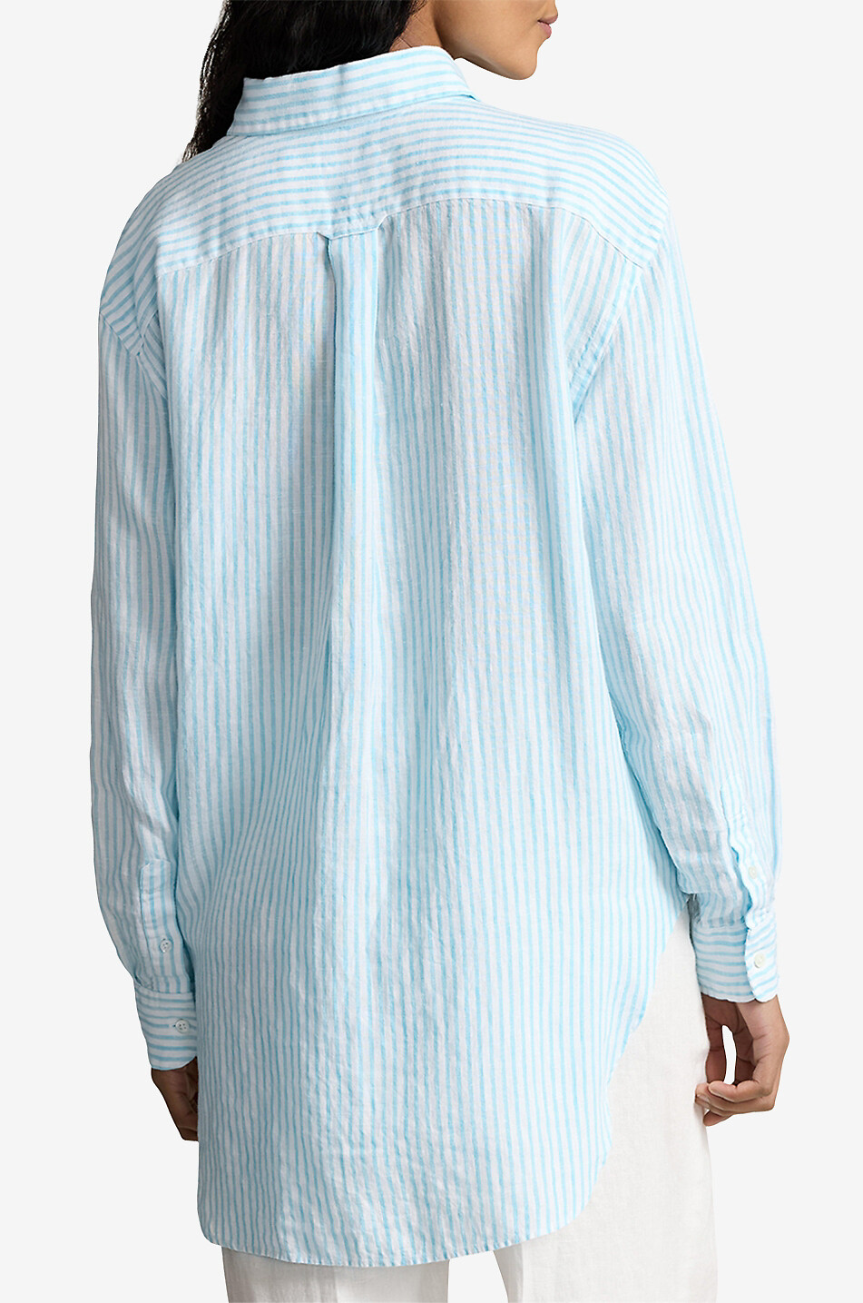 Chemise rayée décontractée en lin