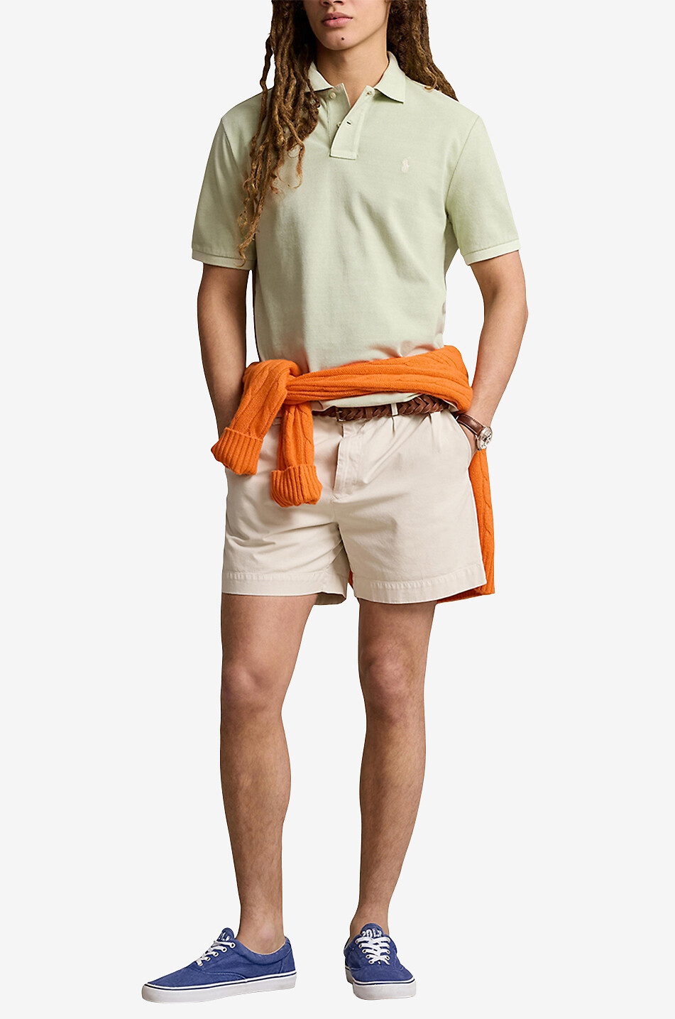 Pony short-sleeved cotton piqué polo shirt