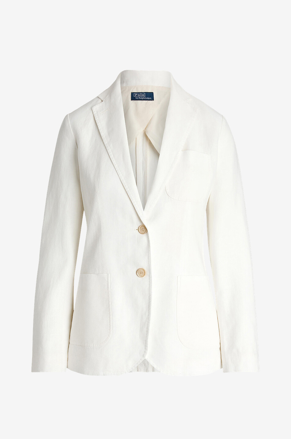 Single breasted linen blazer POLO RALPH LAUREN Bongenie Outlet