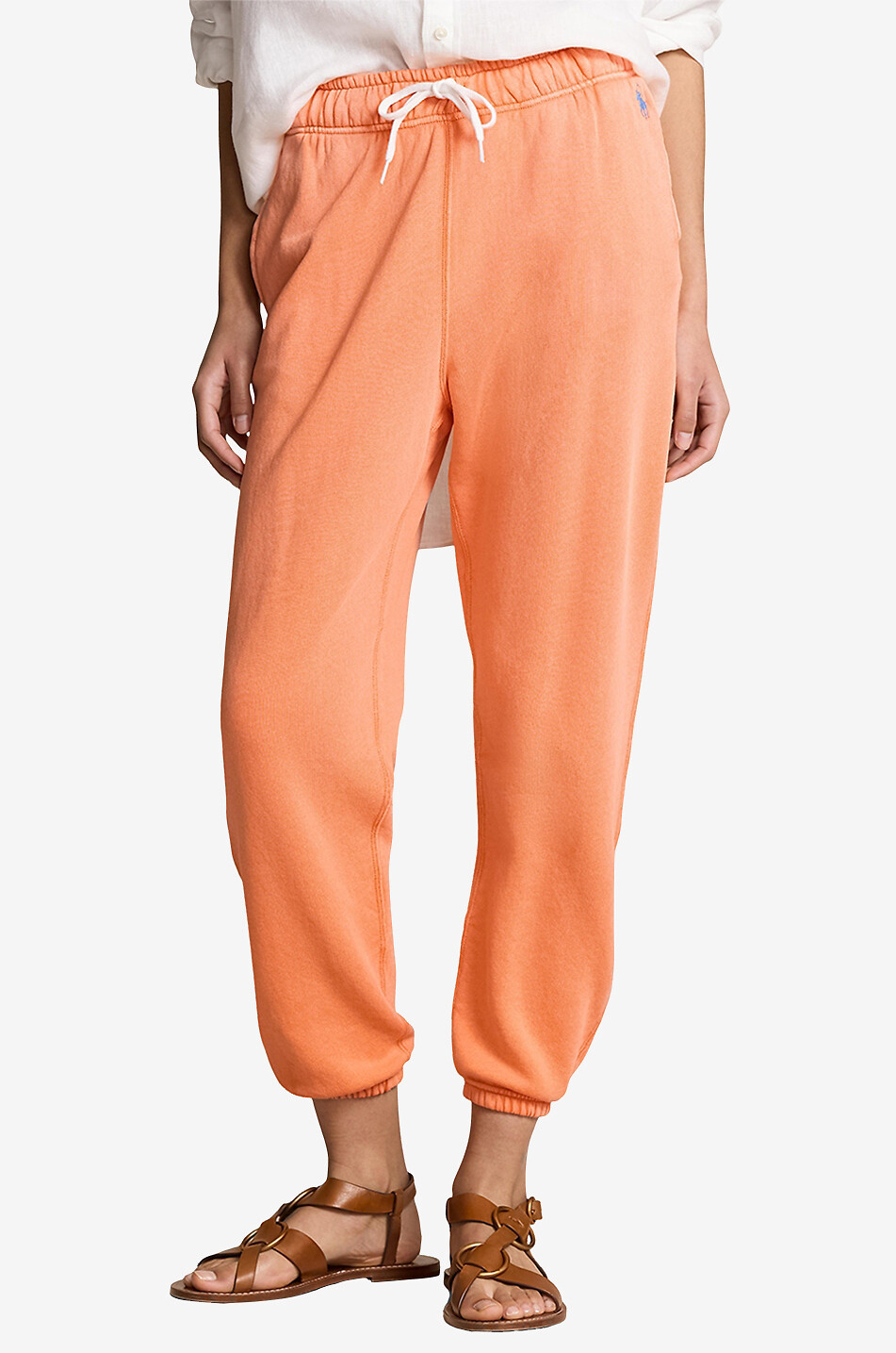 POLO RALPH LAUREN Pantalon de jogging en molleton Pony Femme ORANGE 2