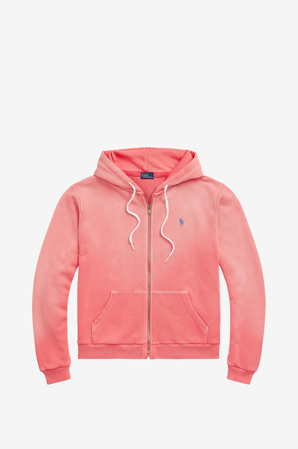 Sweat-shirt à capuche zippé délavé Pony