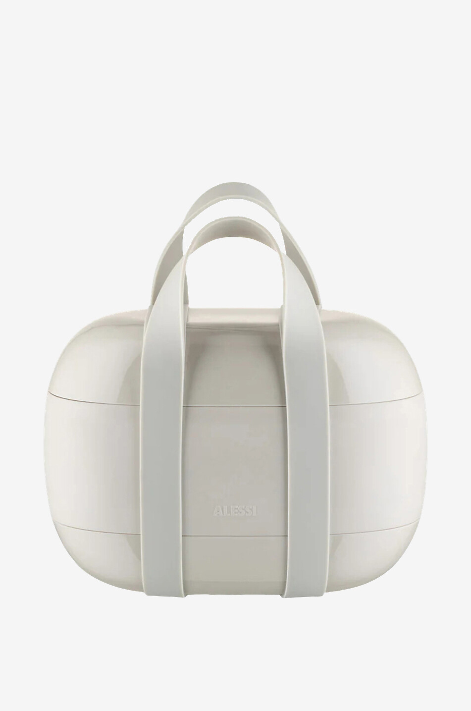 ALESSI Lunchbox mit zwei Fächern Food à porter Haus WEISS 1