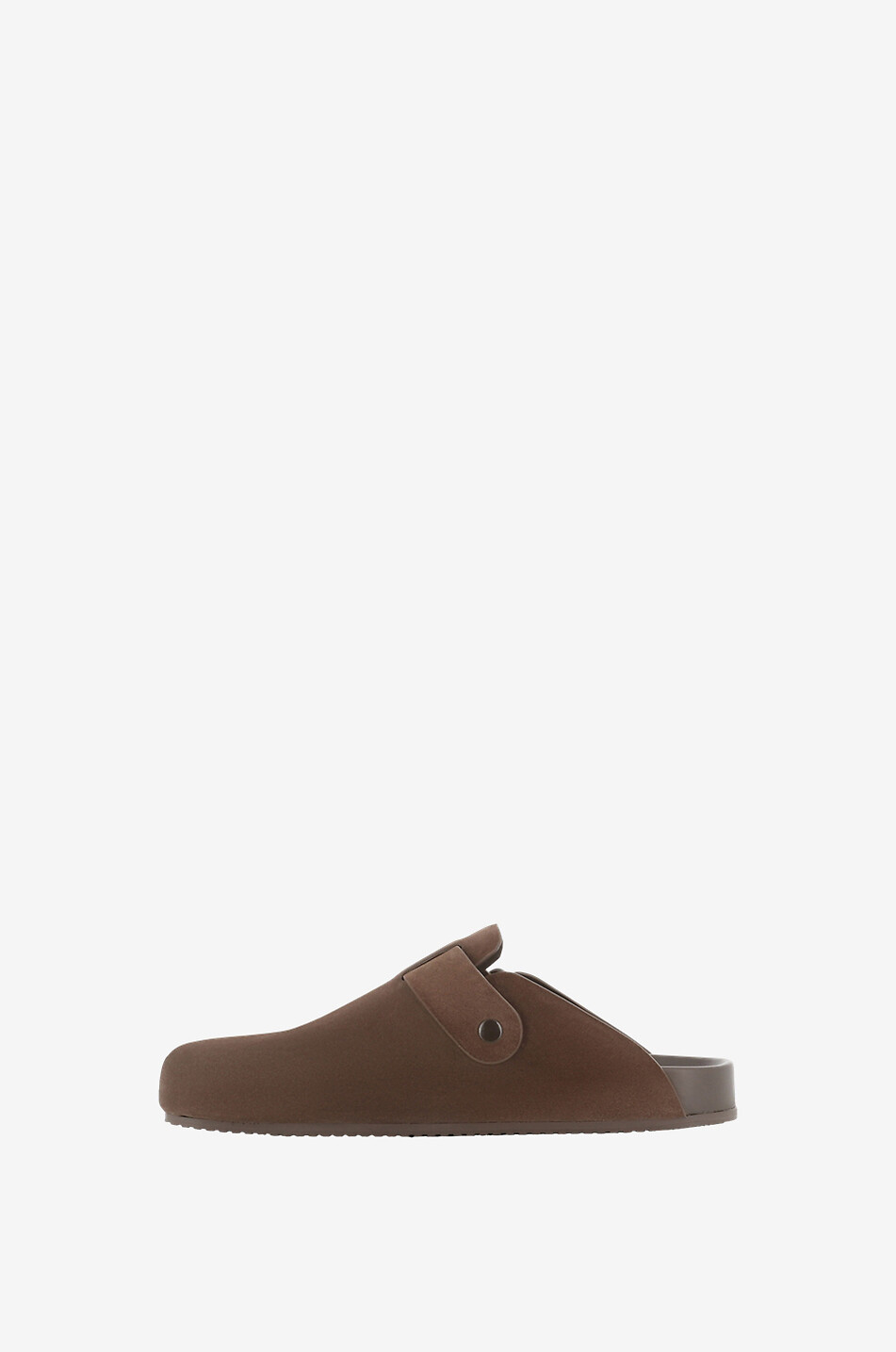 BALENCIAGA Clogs aus Wildleder mit Schnalle Sunday Herren DUNKELBRAUN 3