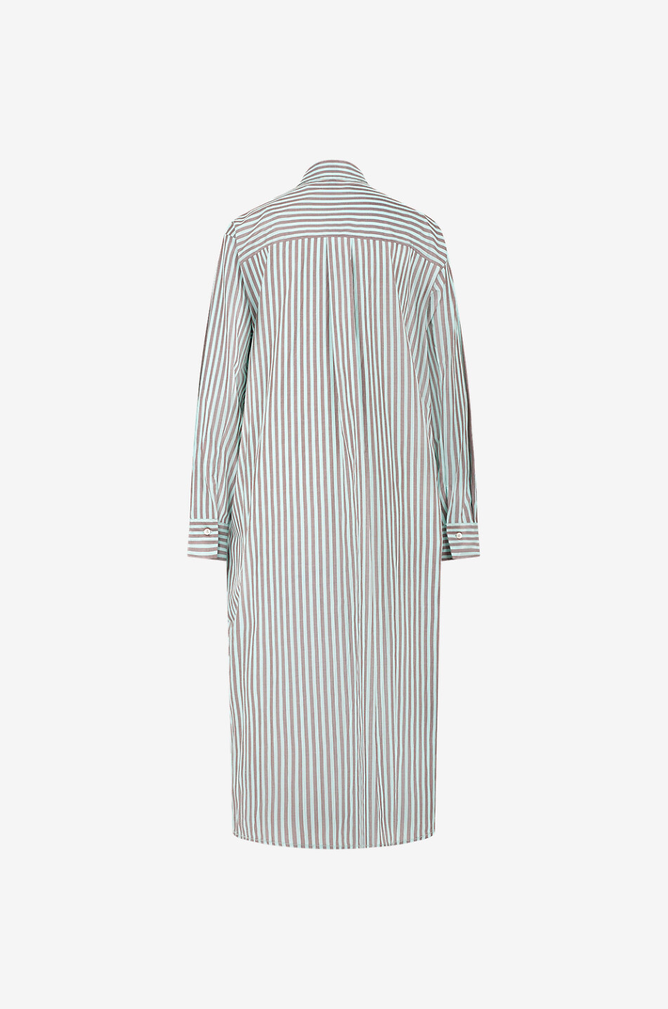 FORTE FORTE Gestreiftes Langhemd aus Taft Chic Damen HELLBRAUN 2