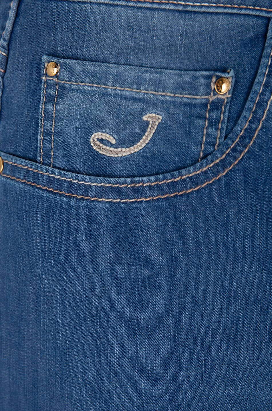 Bard cotton and viscose straight-leg jeans