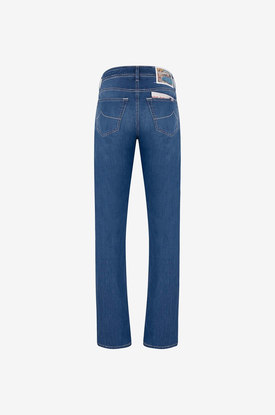 Bard cotton and viscose straight-leg jeans